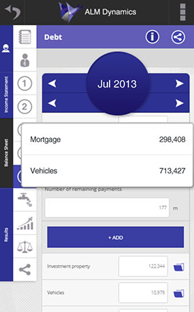 App slide three of Debt section