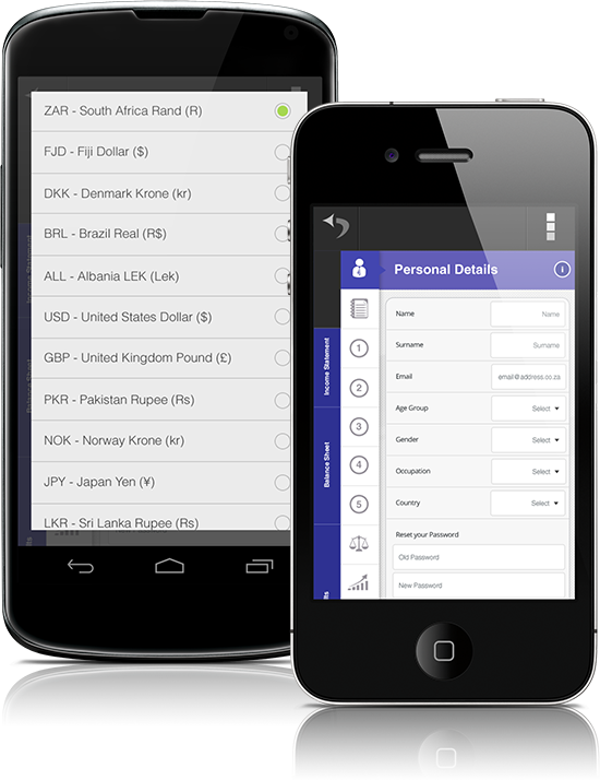App on Mobile screen